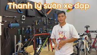 THANH LÝ 3 CÂY SƯỜN XE ĐẠP SPECIALIZED PINARELLO VÀ BÁNH CARBON GIÁ RẺ  Carb Cycling [upl. by Urquhart903]