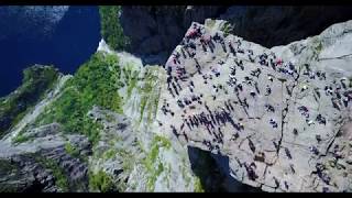 PREIKESTOLEN Pulpit Rock FJORD NORWAY Mavic Pro Drone 4K [upl. by Neelyam]