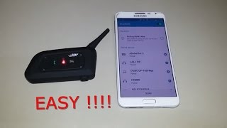 Connect the VNetphone V6 BT intercom with a smartphone  Features [upl. by Ainatit300]