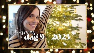 KERSTBOOM VERSIEREN amp LIVING DECOREREN  NIEUW KERSTTHEMA🎄 VLOGMAS 9  2023 [upl. by Travus]