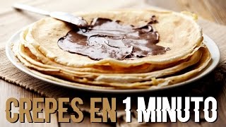 CREPES EN 1 MINUTO Y SIN MANCHAR LA COCINA  Neni ♥ [upl. by Somerset271]