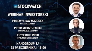 Prezentacja inwestorska NanoGroup SA 28 października o 1500 [upl. by Sigler]