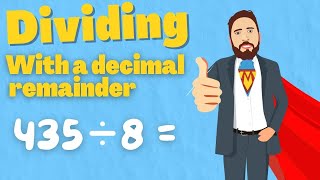 How to do Short Division With A Decimal Remainder [upl. by Llenet948]