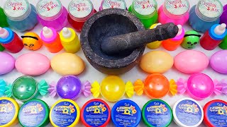 Satisfying Video How To Make Yellow Light Slime Mixing Random Things Slime Studio ASMR 💖8 [upl. by Enylorac949]