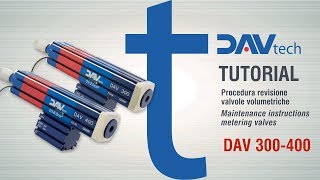 Tutorial revisione valvole volumetriche  volumetric valves service DAV 300  400 [upl. by Annayhs]