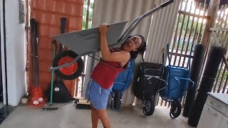 VEM VER COMO É FACIL MONTAR CARRINHO DE MÃO DE CONSTRUÇÃO  vlog ituberá praiadepratigi vlog [upl. by Gilda]