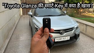 Toyota Glanza G AMT 2024 Key Review In Detail [upl. by Nonnad]