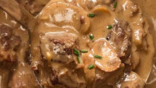 Slow Cooked Beef Stroganoff [upl. by Teufert730]