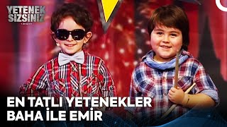 En Tatlı Yarışmacılar Baha ile Emir  Yetenek Sizsiniz Türkiye [upl. by Lyell]