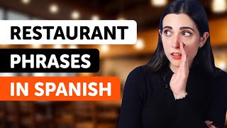 Learn All Spanish Phrases You Need at the Restaurant [upl. by Amann]