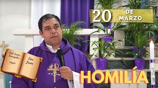 EVANGELIO DE HOY miércoles 20 de marzo del 2024  Padre Arturo Cornejo [upl. by Lotsirhc]