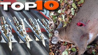 Top 10 Broadheads for Deer Hunting [upl. by Ayerdna785]