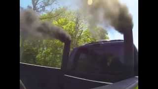 2008 F350 Dually Lifted PowerStroke Smoke Stacks [upl. by Aineval]