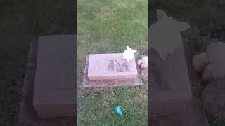 1 yr old girl gravestone [upl. by Atinahs855]