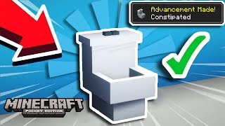 LES TOILETTES  🚽 💩  MINECRAFT POCKET EDITION  📱🔥 [upl. by Hannon58]