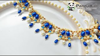 【Tuto】Collier fait main en perles vintage pandahall [upl. by Mozza809]