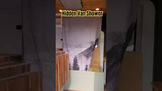 Shower in Van Hidden in Bench vanlife camping campervan [upl. by Atnahc652]