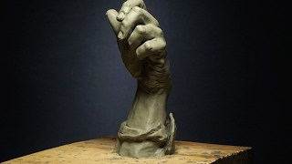 sculpting a hand in clay [upl. by Rokach]