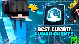 ONE OF THE BEST CLIENT FOR MINECRAFT PE 120121  LUNAR CLIENT  DONT MISS 🤫 [upl. by Yzzo]