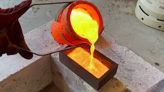 Melting ❗️14KG 30Pounds❗️Copper into Ingots devilforge copper melting [upl. by Denby]