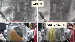 LZA 360 Cold Weather Flow of Axle Oils [upl. by Ecinuahs]