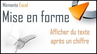 Afficher du texte après un chiffre dans Excel  Formation Excel Marseille [upl. by Id]