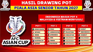 TIMNAS INDONESIA MASUK POT 4  Hasil Drawing Pembagian POT Piala Asia 2027 [upl. by Ysak]