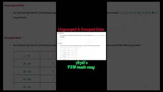 Ungrouped Data  Grouped Data  PSM lecture  Community Medicine lecture  Public Health lecture [upl. by Inan384]