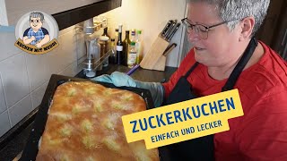 Zuckerkuchen oder Butterkuchen einfach und lecker [upl. by Bradney]