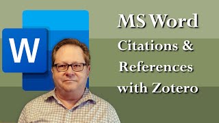 Using Zotero for Citations and References in Microsoft Word [upl. by Eelsel659]