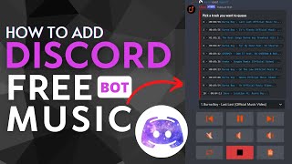 How to Add FREE Music Bot to Discord Server [upl. by Letha]