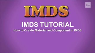 IMDS Tutorial  How to Create Material and Component in IMDS IMDS Full Tutorial [upl. by Aneev]