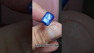 beautiful blue kyanite crystal cut and polished [upl. by Niliac160]