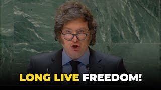 🔴 PRESIDENT JAVIER MILEI  UNITED NATIONS SPEECH English Version 🌎🤯 milei vllc [upl. by Epifano205]