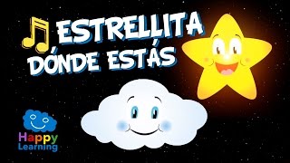 Estrellita Dónde Estás ♫ Canción Infantil con Letra ♫ Twinkle [upl. by Natascha]