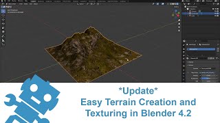 Update Easy Terrain Creation and Texturing in Blender 42 [upl. by Sulakcin]