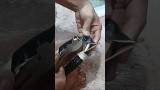 Hand Made Sandal Fitting Karne Ka Asan Tarika ytshorts youtubeshorts footwear [upl. by Noskcire]