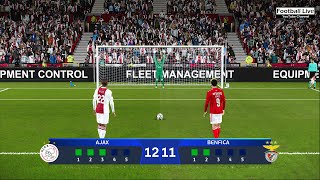 Ajax vs Benfica  Penalty Shootout  18 Final UEFA Champions League UCL  PES 2021 Gameplay PC [upl. by Eecrad]