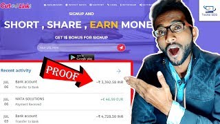 Earn Money by Creating Short Links with PROOF  12 CPM [upl. by Tloc78]