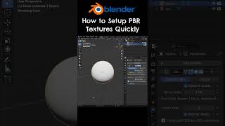 How To Add PBR Textures Quickly in Blender blender3d blendertutorial [upl. by Enelra]