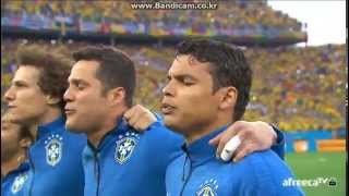 Brazil national anthem  2014 Brazil worldcup vs Croatia [upl. by Cathleen747]