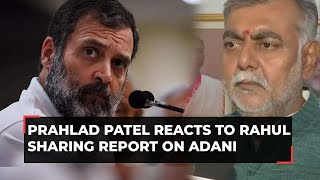 Rahul never understood ground reality Prahlad Patel reacts to Cong leader sharing report on Adani [upl. by Oleic100]