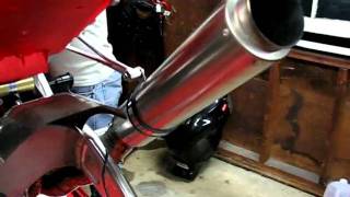 2001 Aprilia Mille Tigcraft 80mm Full Titanium Exhaust [upl. by Hafeetal424]