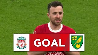 GOAL  Diogo Jota  Liverpool 31 Norwich City  Fourth Round  Emirates FA Cup 202324 [upl. by Poland]