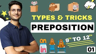 L1 Preposition  Types amp Tricks  Preposition in Hindi  Preposition of Place  English Grammar [upl. by Colwen]