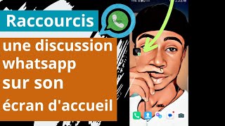 Comment raccourcir une discussion WhatsApp sur son écran daccueil très simple PKastuces [upl. by Eiramit]