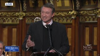 Brian Mulroney funeral Wayne Gretzkys full eulogy [upl. by Edia]