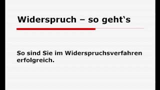 Widerspruch  So sind Sie erfolgreich [upl. by Dyl]