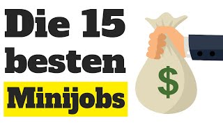 Minijobs Die 15 besten Minijobs 💰 [upl. by Sirromad]