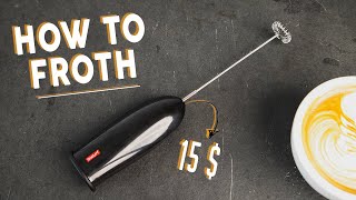 How To Make Latte Art with 15 Milk Frother [upl. by Rapp]